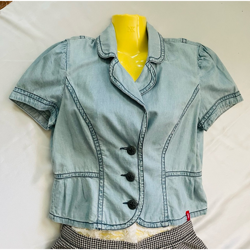 #EDC เสื้อคอปก  #มือสอง