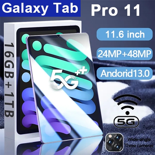 แท็บเล็ตใหม่เอี่ยม Pro11 Tab ตดั้งเดิม แท็บเล็ต 5G 16GB + 1TB ROM ซิมการ์ดคู่ + WiFi 11.8 นิ้ว เหมาะสำหรับทำงาน เล่นเ