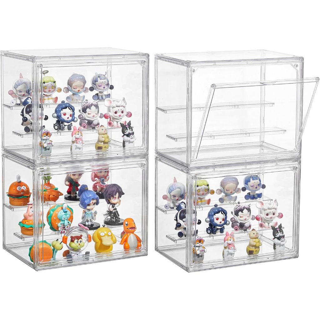 ตู้โชว์ตุ๊กตา กล่องฟิกเกอร์ PopMart ตู้ใส่โมเดล ตู้โมเดล 3ชั้น กล่องโชว์ของสะสม กันฝุ่น แข็งแรงทนทาน ขนาดใหญ่ราคาถูกกว่า