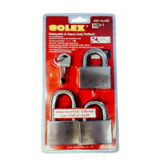 SOLEX KEY ALIKE 3:1 แสตนเลส กุญแจคล้องระบบลูกปืน