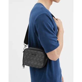 DAPPER กระเป๋าสะพายมินิ DP Monogram Mini Crossbody Bag สีดำ (BM6/BK/1249PP2)