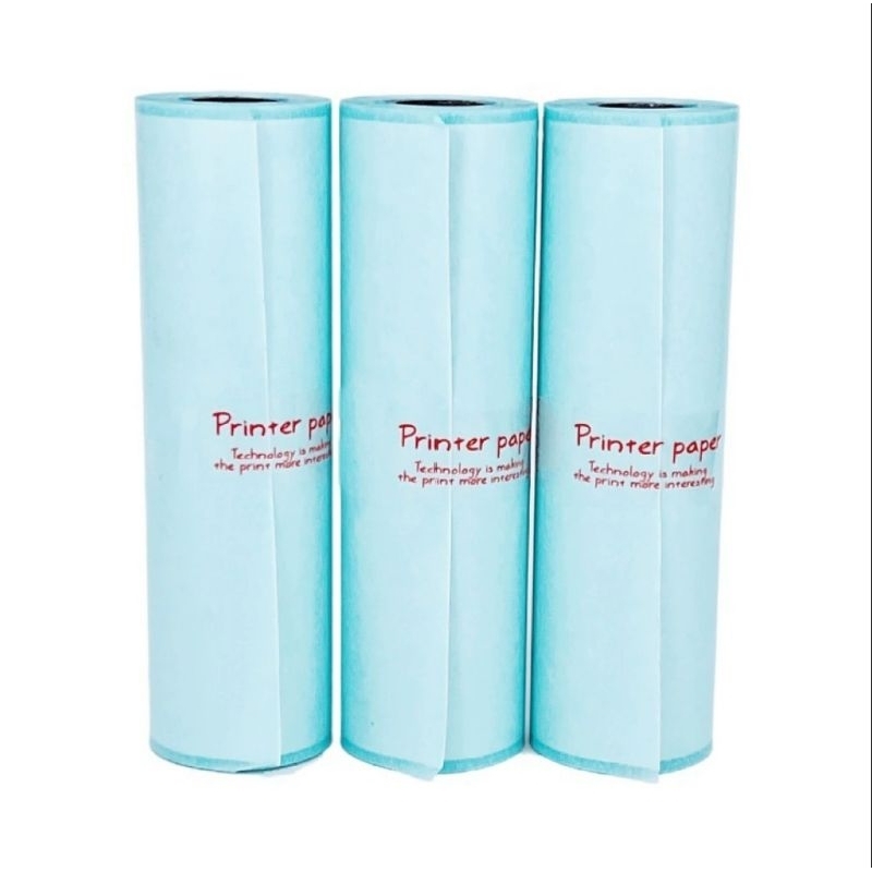 24h.พร้อมส่งในไทย [ชุด 6,12 ม้วน] สติ๊กเกอร์ความร้อน 107×30mm.เครื่องปริ้น A9 MAX คละสี