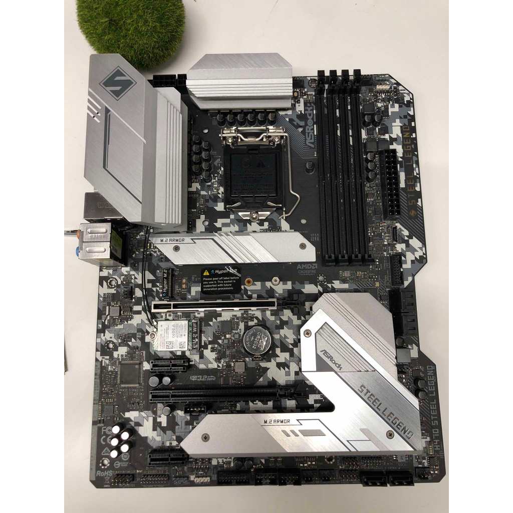 MAINBOARD 1200 ASROCK h470 STEEL LEGEND+wifi ไม่มีกล่อง มีฝาหลัง ประกันร้าน