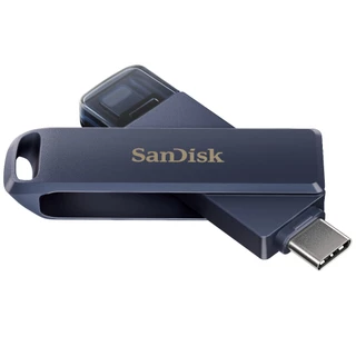 SanDisk Phone Drive for iPhone 64GB 128GB 256GB สี Metallic Sky (SDIXD0N) แฟลชไดรฟ์ 2in1 หัวต่อ Lightning และ USB Type-C
