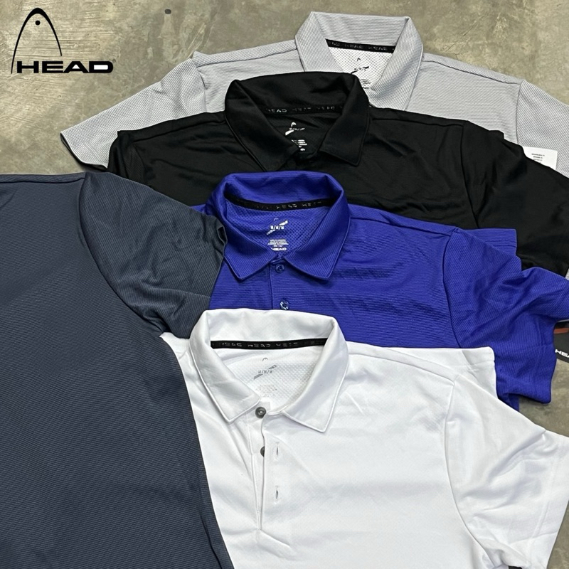 HEAD SKILL POLO SHIRT เสื้อเชิ๊ตโปโลแขนสั้นแบร์นดัง HEAD ของแท้  เนื้อผ้า 100%Polyester น้ำหนักเบา ระบายอากาศดี แห้งไว