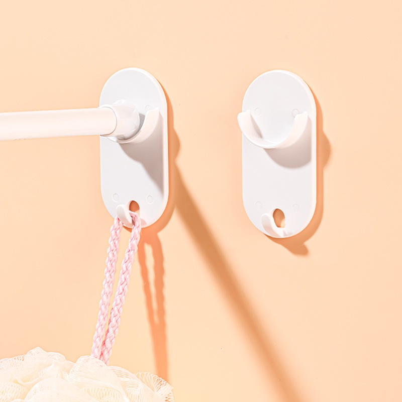 อุปกรณ์ยึดราวแขวนเสื้อผ้า ที่ยึดเสา พร้อมตะขอ ที่วางราวผ้าม่าน ฐานรองราวอาบน้ำ และฐานรองราวแขวน