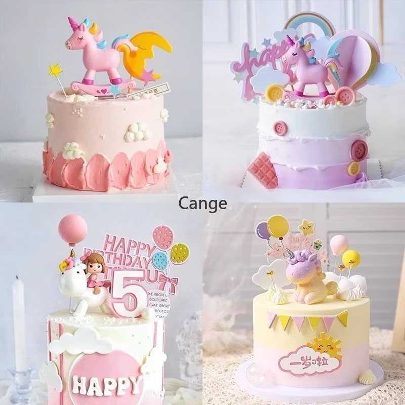 พร้อมส่งในไทย🇹🇭✨ รวมโมเดลโพนี่ ยูนิคอน โมเดลตุ๊กตายูนิคอร์นสําหรับตกแต่งเค้ก