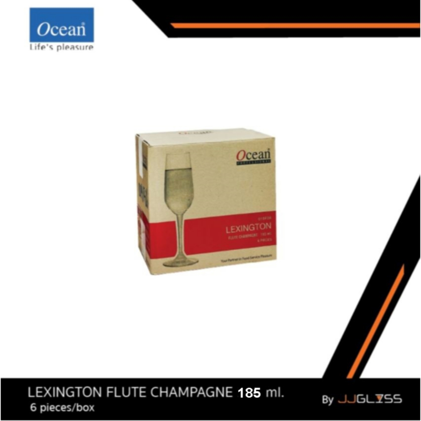JJGLASS - (Ocean) 1019F06 Flute Champagne 6 1/2oz. (185ml.) [1กล่อง (6ใบ)] แก้วแชมเปญ แก้วขา เหมาะสำ