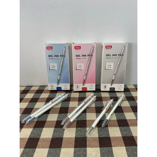 ปากกา ปากกาเจล หัวเล็ก แบบกด ONI-AH001 ด้ามสีใส หัวขนาด 0.38 มม. หมึกน้ำเงิน แดง และดำ Gel Pen Ink US.Station