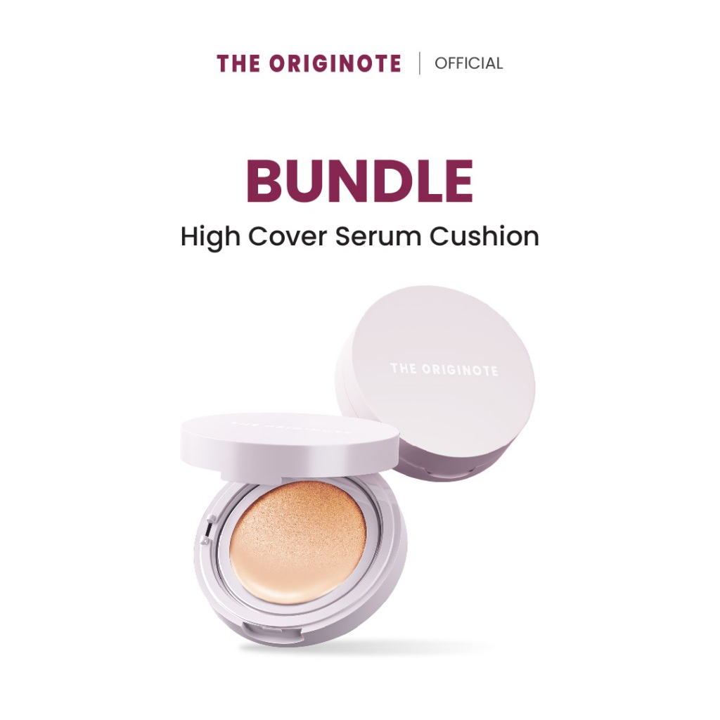 [แพ็คคู่] The Originote High Cover Serum Cushion คุชชั่น ปกปิดง่าย บำรุงผิว เนื้อบางเบา SPF 35 PA+++