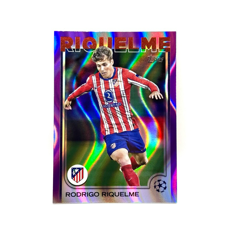 Topps UCC 24/25 Rodrigo Riquelme Atlético de Madrid Purple Flowfractors