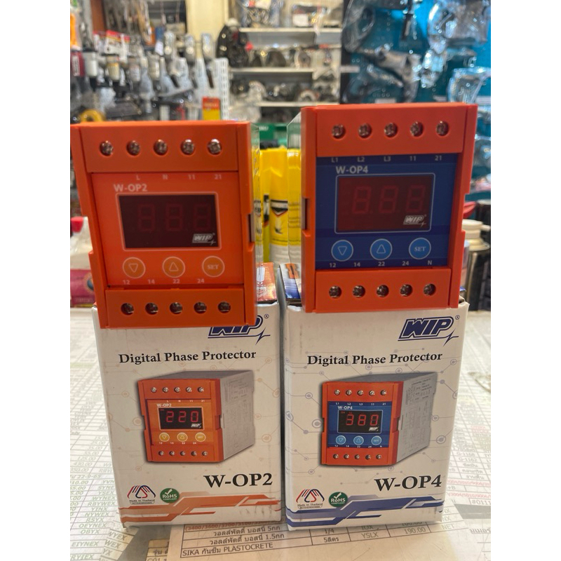 ของแท้! เฟสโปรเทคชั่น รีเลย์ WIP OP2,OP4 Digital Phase Protection