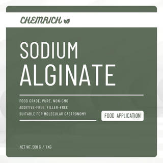 1KG โซเดียมอัลจิเนต Food grade (โซเดียม อัลจิเนต) / Sodium alginate (Algin) Food grade - Chemrich