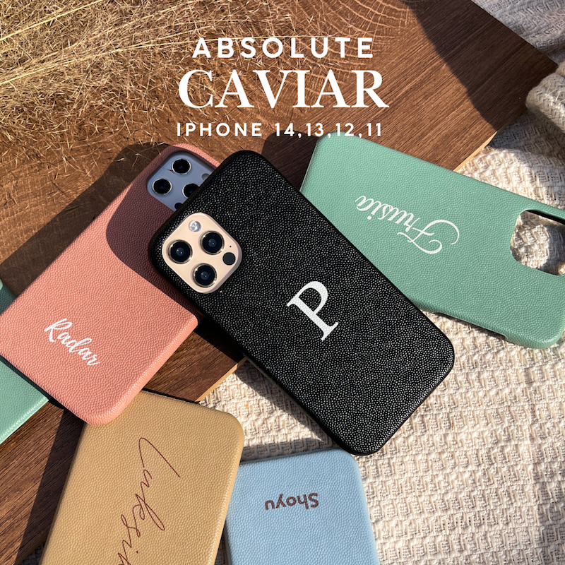 ZENE - Absolute Caviar Phone Case เคสหนังลายคาเวียร์ เคสโทรศัพท์ Z07