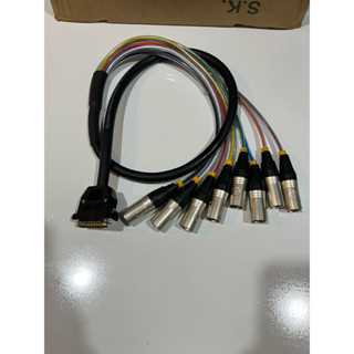 DB25 to xlr/trs/rca ทำจากสายมัลติคอร์8chของDynacomหัวของLidg…