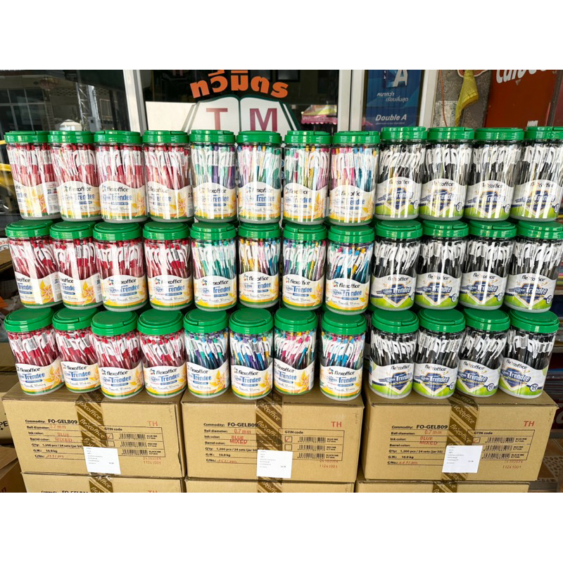 ปากกาหมึกน้ำมัน แบบกด 0.7 มม. Flex Office รุ่น FO-GELB09 (50 ด้าม) มีให้เลือก 3 สี ลดพิเศษจาก 175 เหลือ 159 บาท