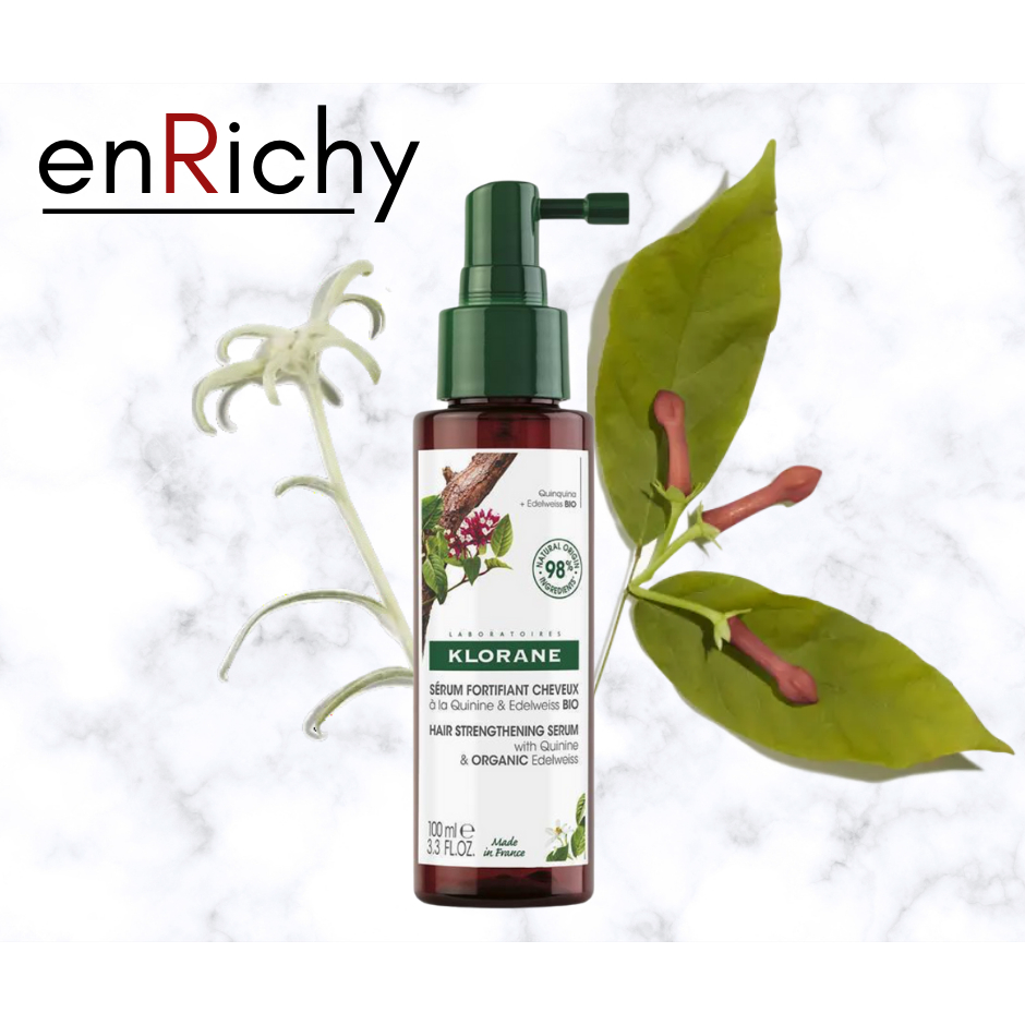 คลอเรน  Klorane Serum With Quinine And Organic Edelweiss 100ml เซรั่มบำรุงรากผม ชะลอการหลุดร่วงของเส