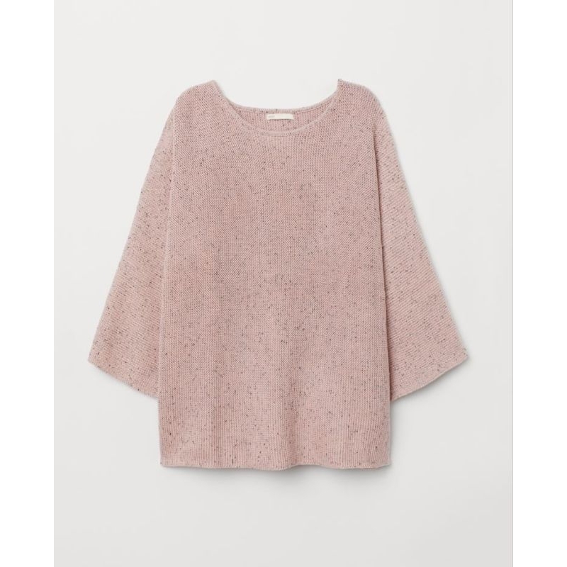 เสื้อจั้มเปอร์-สเวตเตอร์ผ้าคอตตอนถักนิตติ้งทั้งตัว แบรนด์H&M ไม่คัน งานดีมาก