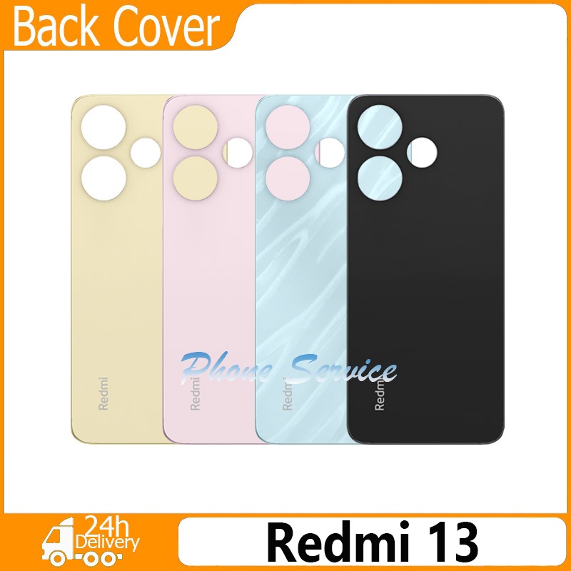 ฝาหลัง (back cover) กระจกด้านหลัง สําหรับ Xiaomi Redmi 13