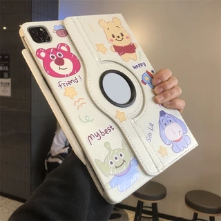 🌻24 ชั่วโมง🌻เคสป้องกัน iPad หมุนได้ 360°puppy&kitty เหมาะสำหรับรุ่น gen12 Air8 11 Air4/5/6/7 Gen11