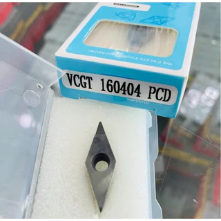 เม็ดมีด PCD กลึงเงา สำหรับอลูมิเนียม VCGT160402/160404/160408/160412-PCD เม็ดเพชรPCD 1มุม กลึงอลูมิเนียม