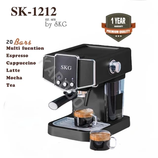 SKG เครื่องชงกาแฟสด รุ่น SK-1212 แถมฟรี! ก้านชงกาแฟ,ถ้วยกรองกาแฟขนาด 1และ2 คัพ,ช้อนตักกาแฟ รับประกัน 1 ปี