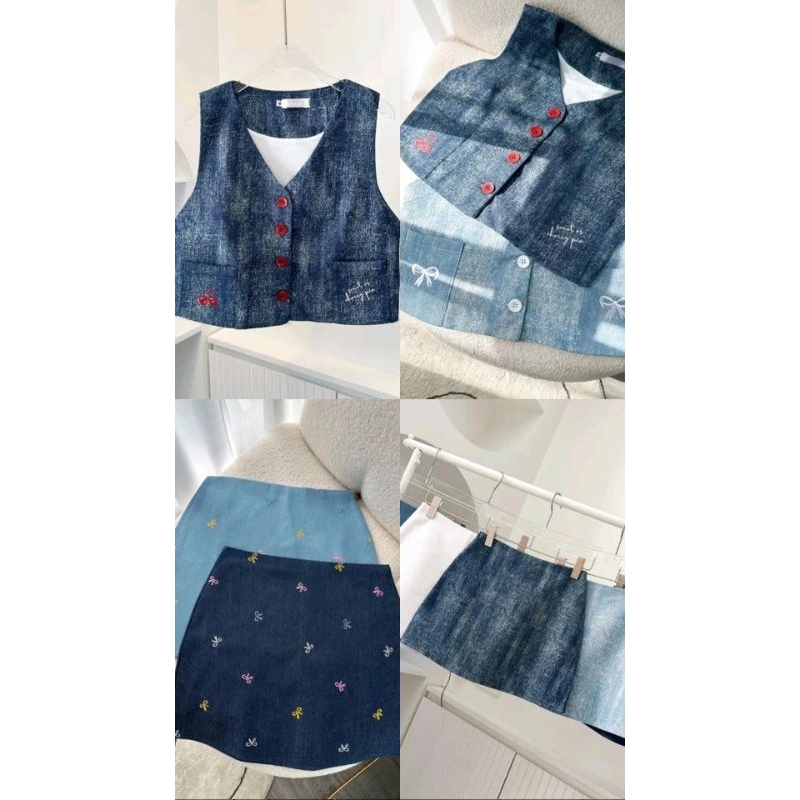 ส่งต่อ-Anona Story.Vest gak(เสื้อกั๊ก) & Norra Skirt Pants(กระโปรงกางเกง)