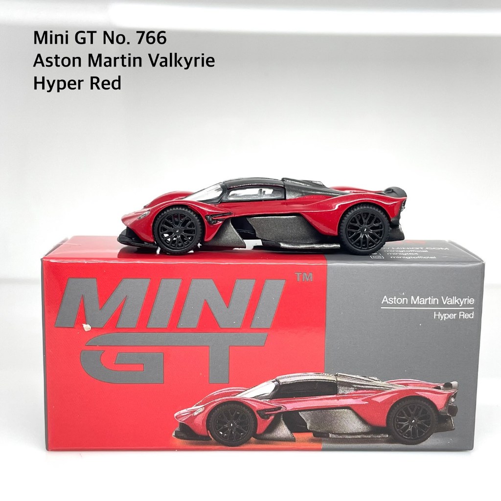 Mini GT No. 766 Aston Martin Valkyrie Hyper Red