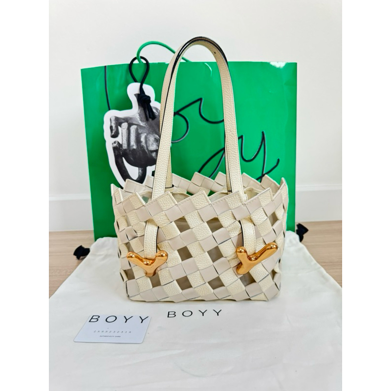 Used like new Boyy YY West 23 Woven Tote, Parchment Yr.23