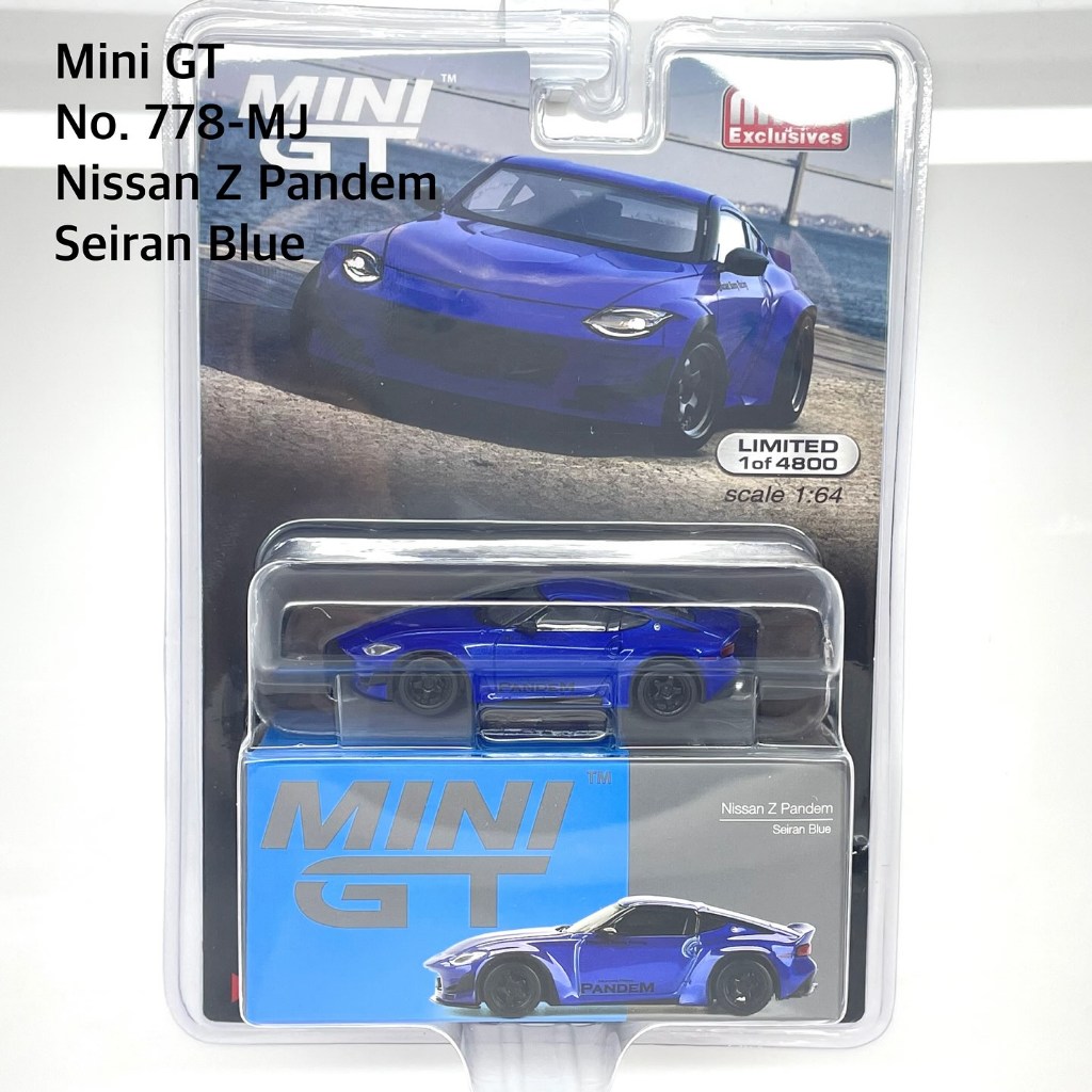 Mini GT No. 778-MJ  Nissan Z Pandem - Seiran Blue / blister package