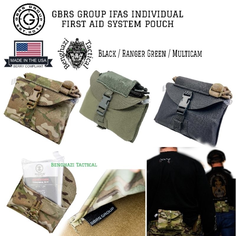 GBRS GROUP IFAS INDIVIDUAL FIRST AID SYSTEM POUCH ของแท้ Made in USA