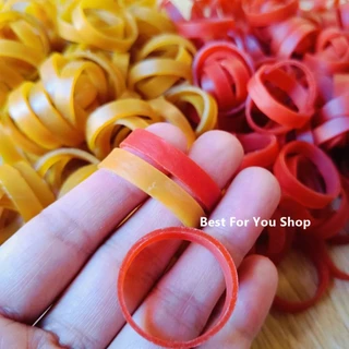 หนังยาง วงเล็ก หนังยางแก้ว หนา 6 มิลx ขนาดวง 2.5 cm (50&200 g.) คุณภาพดีมาก ยางรัดของ ทนทาน ยืดหยุ่นดี rubber band (TT)