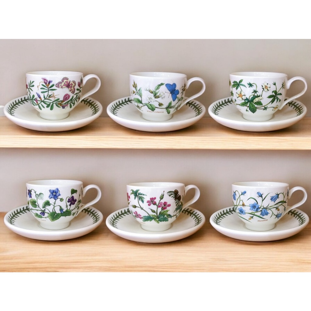 Botanic Garden Teacups & Saucer Set