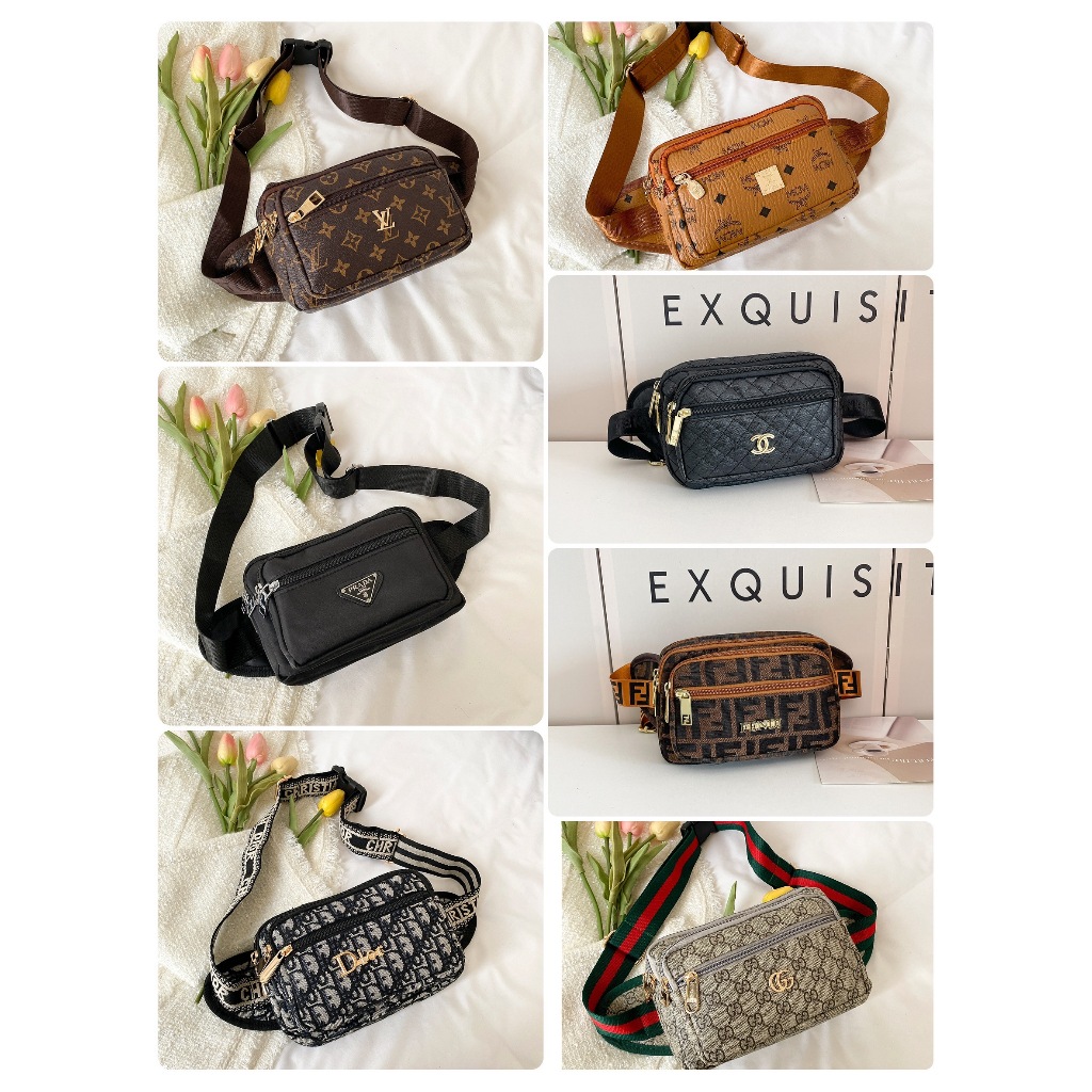 มาใหม่ กระเป๋าคาดอก คาดเอว 4 ช่อง ใช้งานได้ 2 in 1