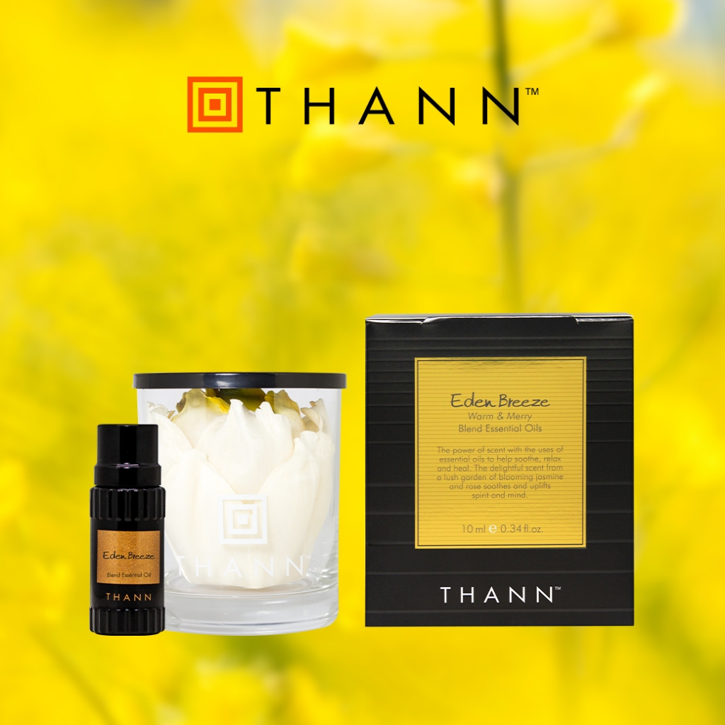 THANN Eden Breeze Essential Oil 10 ml. เติมเต็มความสงบสมดุล แฝงความอบอุ่นอ่อนหวาน