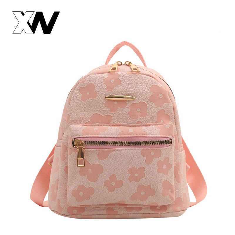 XWbrand มาใหม่ล่าสุด กระเป๋าเป้แฟชั่นฮิต ทรงสวยขนาดกระทัดรัด ลายดอกไม้สุดมินิมอล ราคาก็ประหยัดสุดคุ้ม มีติดบ้านไว้เลยจ้า