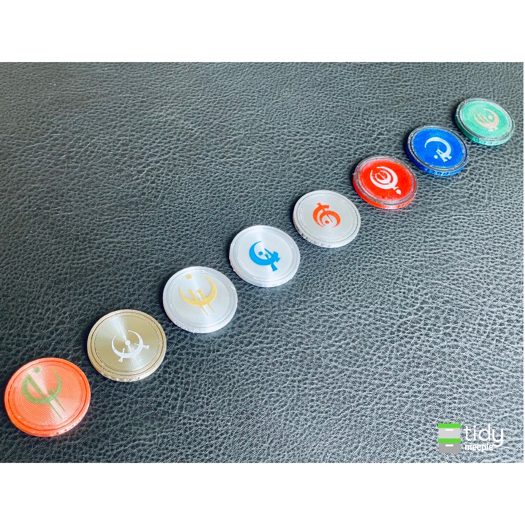 Upgrade Metal Token  สำหรับเกม Mistborn The Deck Building Game