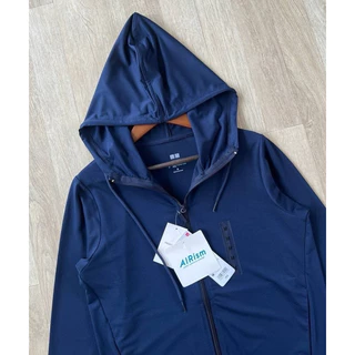AIRism UV Protection เสื้อแขนยาวกันยูวี สีกรม (แนะนำ+1ไซส์)