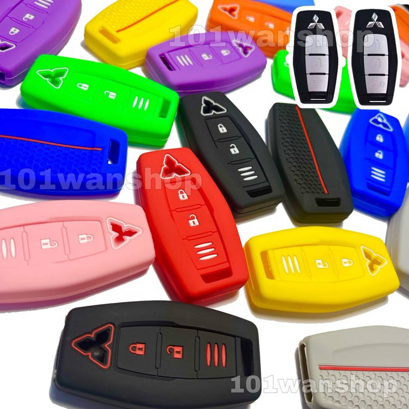 ซิลิโคนกุญแจ ซิลิโคนรีโมทกุญแจรถยนต์ รุ่น All-new Mitsubishi Triton 2023-2025 Smart Key (ราคาต่อชิ้น)