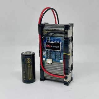 แบตเตอรี่ลิเธียมฟอตเฟส แบตใหม่จากMpower LiFePo4 4s 13.4V BMS Mpowerแท้ (หุ้มฟิล์มใสก่อนส่ง)