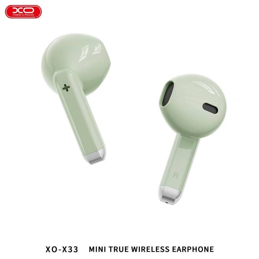 XO -X33 หูฟังบลูทูธ Bluetooth 5.3 สเตอริโอในหูแบบครึ่งตัว ไร้สาย Bluetooth Gaming พร้อมกล่องชาร์จ  ของแท้100%