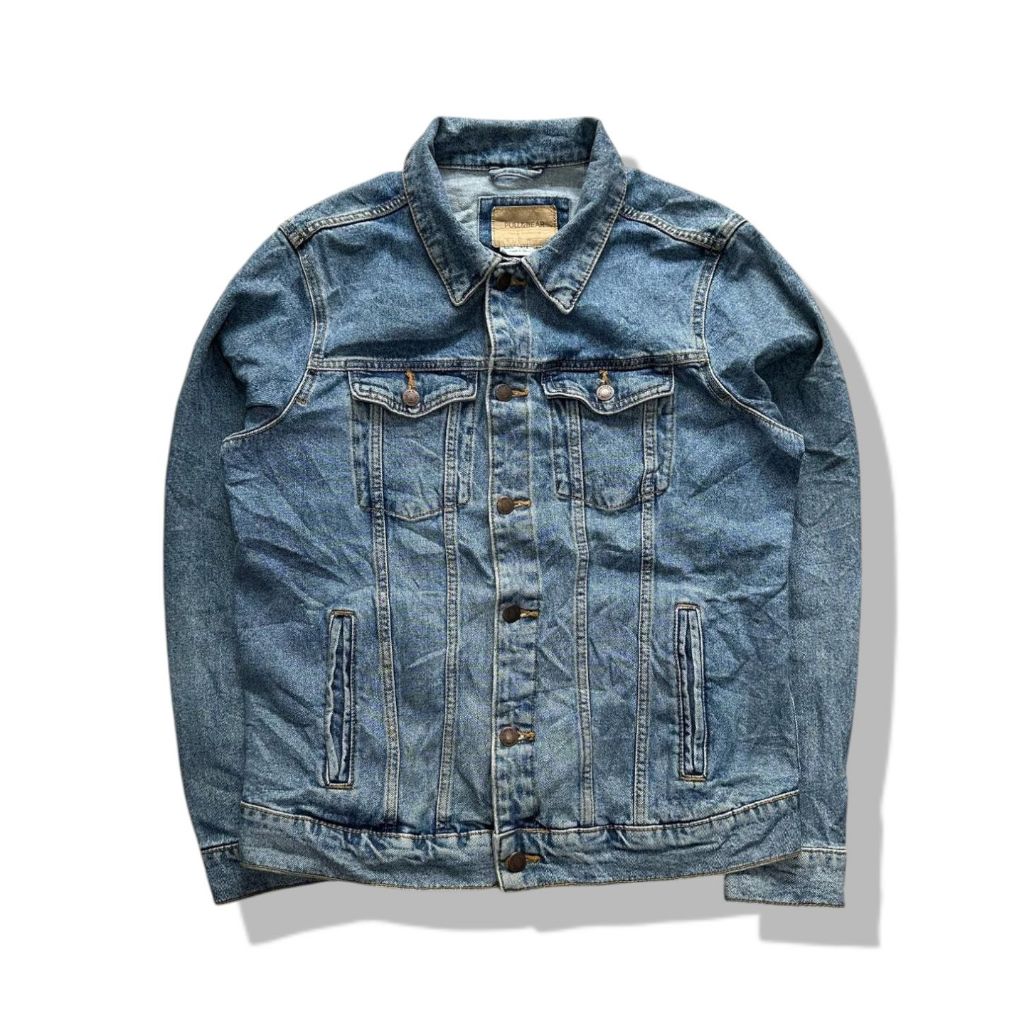 Pull&Bear Denim Jacket(M) รอบอก 43”