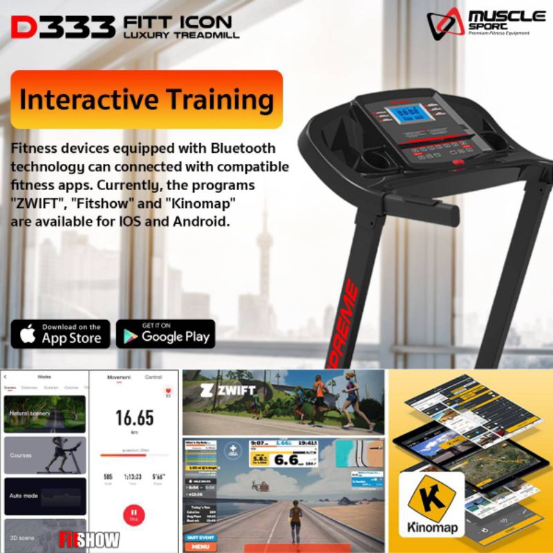 ลู่วิ่งไฟฟ้าSupream CHP-D333 DC 3HP.