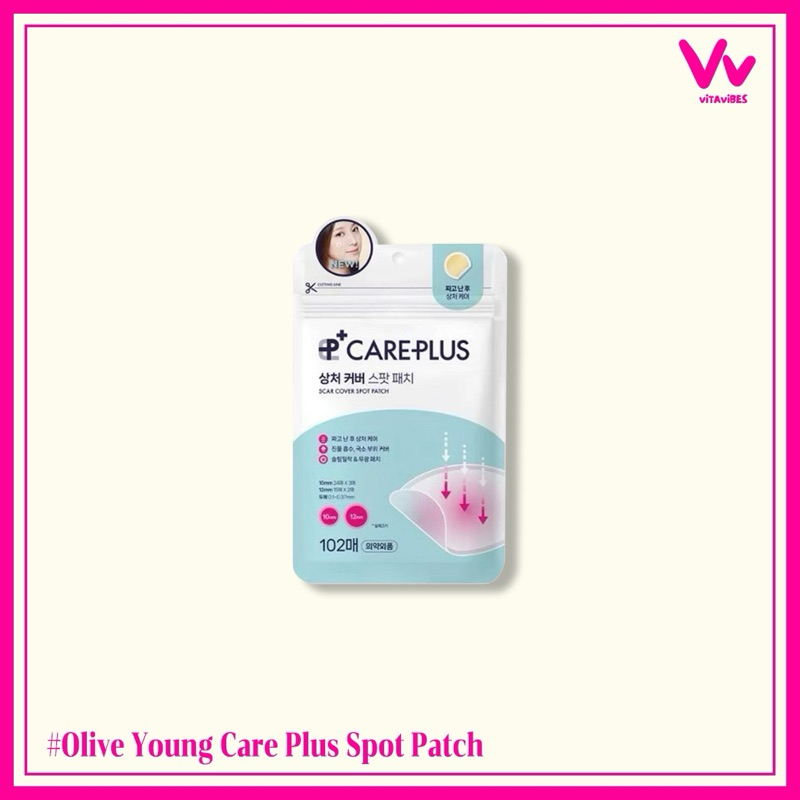 Olive Young Care Plus Scar Cover Spot Patch  แผ่นแปะดูดสิว Olive Young