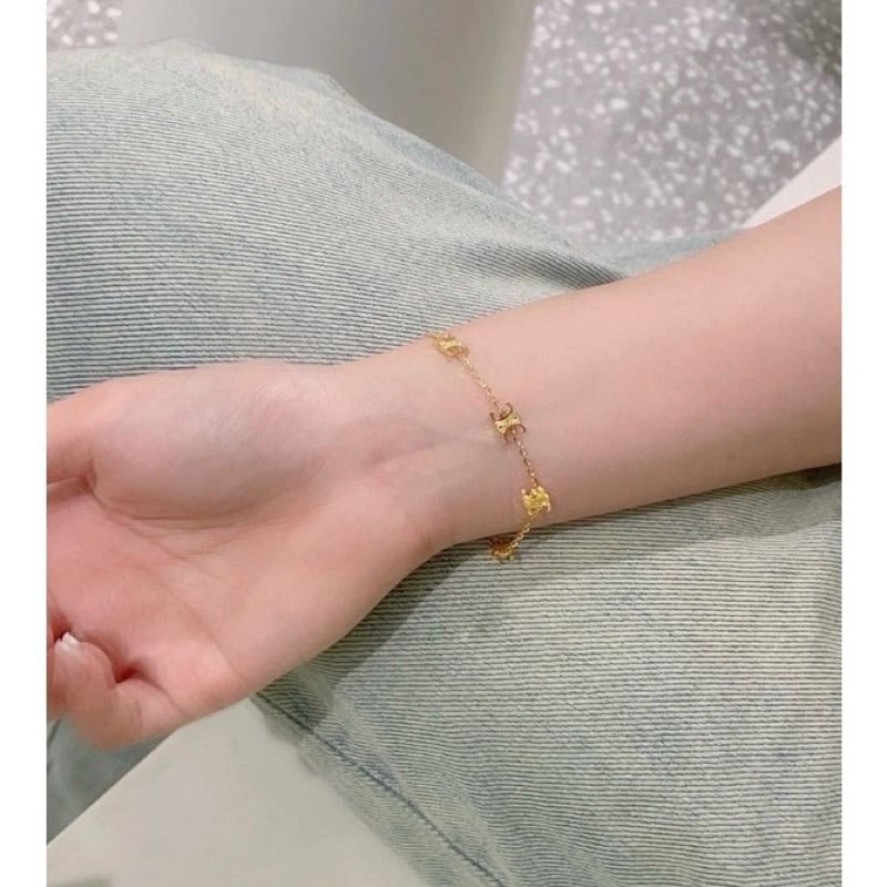 New celine bracelet กำไลข้อมือ รุ่นฮิต น่ารักมาก สร้อยข้อมือ ราคา ถูกที่สุด ดีลบีเคเค แกลเลอรีภาพที่ 5