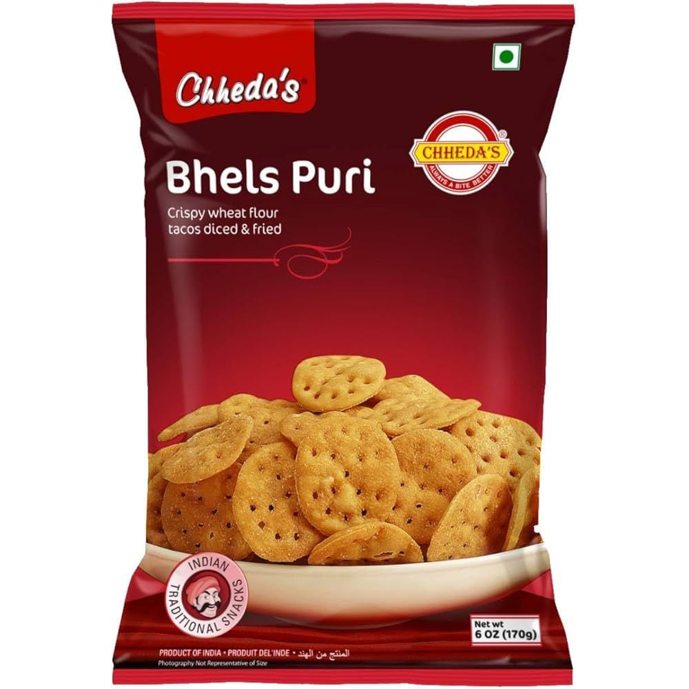 Chheda's Bhels Puri Papadi เบลส์ ปุรี ปาปาดี 170g