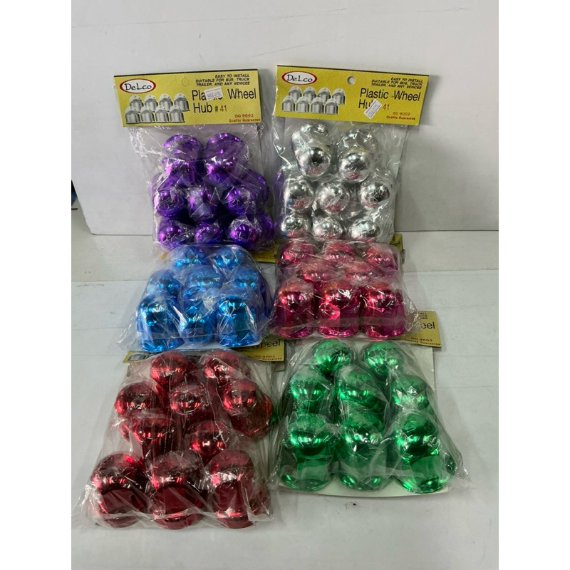 ครอบน๊อตล้อหัวกลม NO41  สีชุปโคเมียม สีทอง สีเขียว สีม่วง  สีนํ้าเงิน สีแดง สีชมพู(รถบรรทุก เบอร์ 41เท่านั้น)