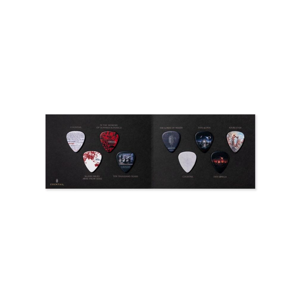 COCKTAIL GUITAR PICKS SET