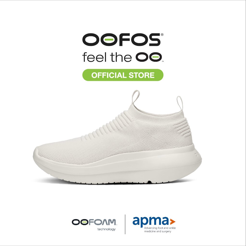 OOFOS Womens Oomy Zen Chalk - รองเท้าเพื่อการฟื้นฟู - รูปที่ 3