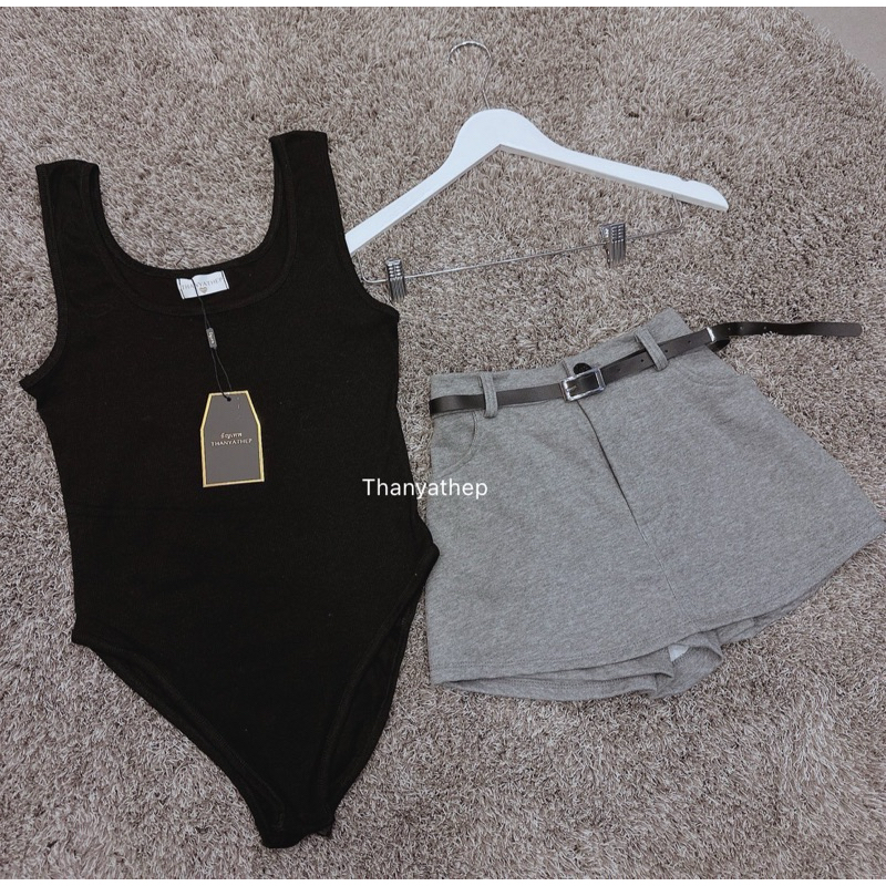 เซท3ชิ้น เมบอดี้สูทดำมาพร้อมกระโปรงกางเกง เนื้อพรีเมี่ยมสุดๆค่า ดีเทลเข็มขัดเข้ากันสุดๆ - รูปที่ 4